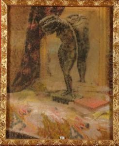 Nature Morte A La Statuette by Georges Morren