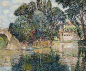 Les Iles A Poissy by Georges Morren