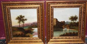 Studies Of An Overshot Mill And River Landscape by Charles Morris