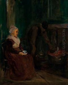 Dutch Room Setting. by Edmund G. Montague Morris