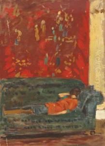 Model Resting by Edwin A. Morrow
