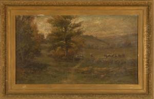 Pastoral Landscape With Sheep - view 1
