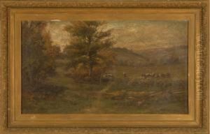 Pastoral Landscape With Sheep by Jonathan Bradley Morse