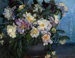 Still Life With Floral Bouquet. Still Life With Floral Bouquet.