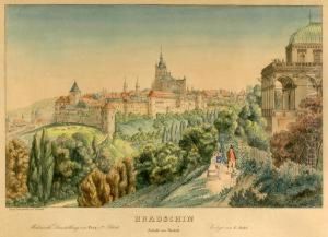Hradschin Ansicht Von Nordost by Vincent Morstadt