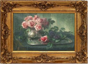 Rosa Rosor Pa En Silverservis