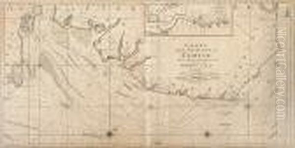'carte De L'entree De La Tamise Avec Les Bancs Passes, Isles Et Costes Comprises Entre Sandwich Et Clay' - view 1