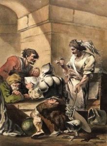 Attributed To John Hamilton Mortimer by John Hamilton Mortimer
