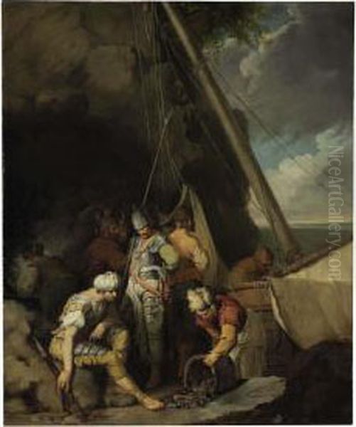 Banditti Fishing by John Hamilton Mortimer