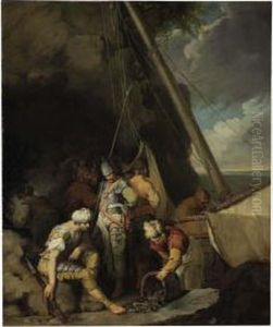 Banditti Fishing by John Hamilton Mortimer