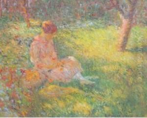 La Femme Dans Le Jardin by E.J. Morton Johnson