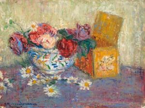Roses Et Marguerites by Francis Morton Johnson