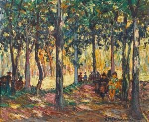Parc De Monceau, Paris; Bois De Vincenne,paris by Francis Morton Johnson