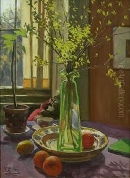 Still Life With Forsythia - view 1
