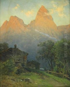 Pejzaz Gorski by Adolf Mosengel