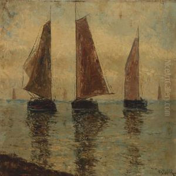Sailing Boats On Calm Sea - view 1