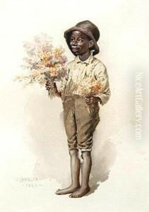 Barefoot Boy With Bouquets by James Henry Moser