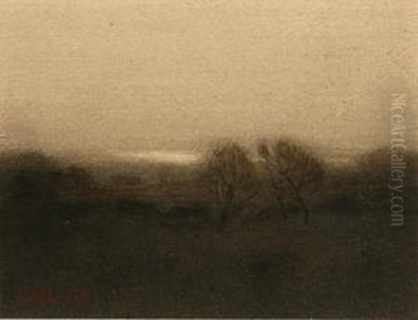 Evening Landscape
And
October On Cornwallbrook
: Two Works - view 1