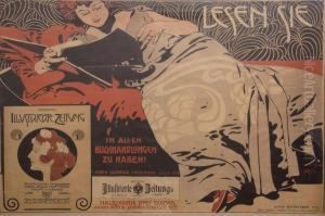 Poster For 'osterreichs Illustrierte Zeitung' by Kolo Moser