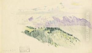 Berggipfel Bei Luysin (kanton Waadt, Schweiz) by Kolo Moser
