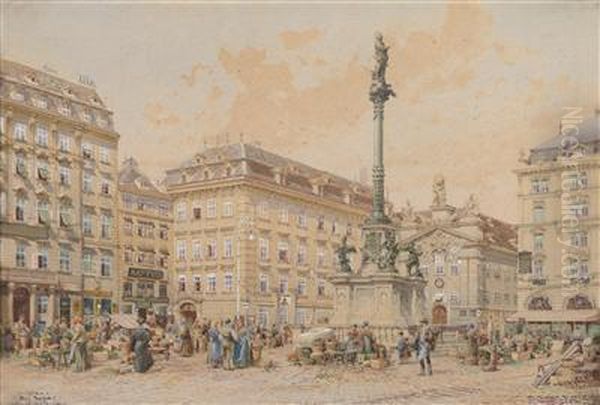 A Market Day In Am Hof - view 1