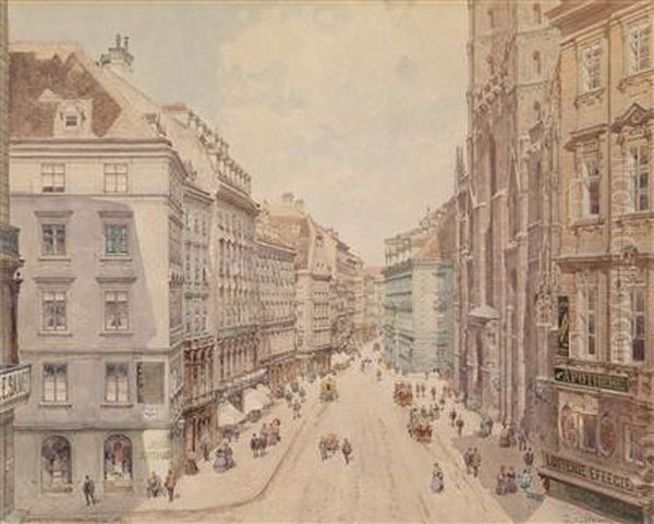 "derstephansplatz Um 1860" - view 1