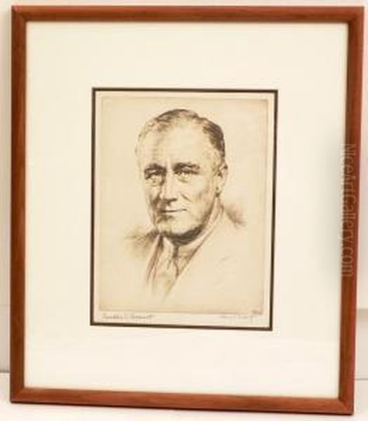 Etching Of Roosevelt - view 1