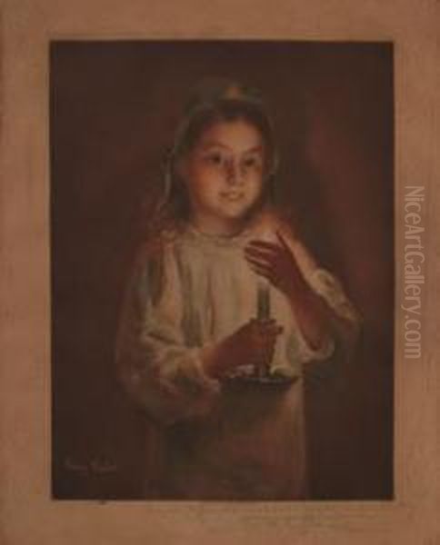 Girl With Candle - view 1