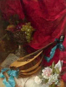 Still Lifewith Mandolin by Henry Mosler