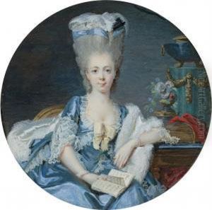 Portrait D'une Jeune Femme De Qualite by Jean-Laurent Mosnier
