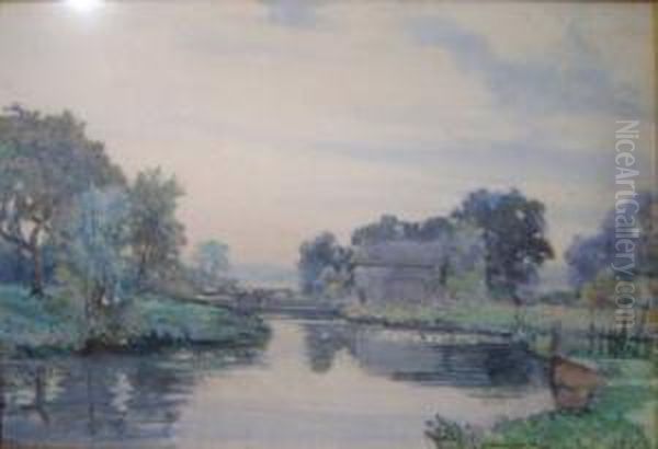 Riverside With Mill - view 1