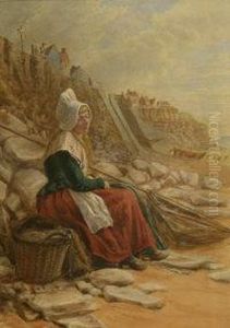 Portrait Of Fisherwoman by David Mossman