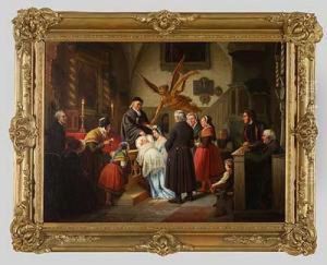 Die Taufe by Ludwig August Most