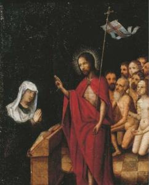 Christ In Limbo Blessing The Virgin - view 1