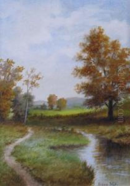 Pastoral Landscape With Creek - view 1