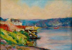 Bord De Seine by Georges Moteley