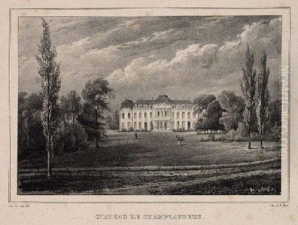 "chateau De Champlatreux". 1st Half 19th Cent - view 1