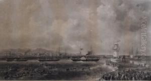 Departure Of The Queen And The Royal Squadron Departure Of The Queen And The Royal Squadron