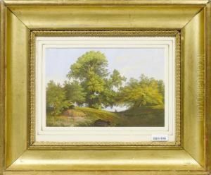 Personnagessous Des Arbres by Luc Henri Mottu