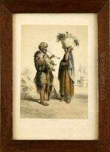 Agyptisches Bauernpaar by Adolphe Mouilleron