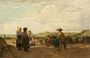 Jeux D'enfants by Antoine Edouard Joseph Moulinet