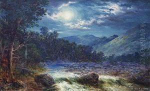 Kaikoura By Moonlight by John Elder Moultray
