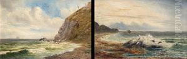Punakauia Cliffs From Waitate Beach & Early Morning On The Coast - A Pair - view 1