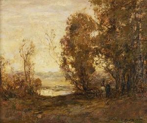 Horseman In A Wood by William Mouncey