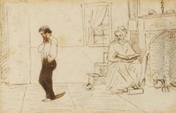 Two Figures In An Interior - view 1