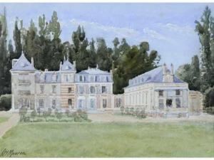 Vue D""un Chateau by Henri Laurent Mouren