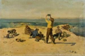 Le Repos Des Pecheurs by Alphonse Moutte