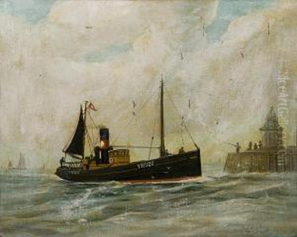 Yarmouth Trawler 'mafreen' Off The Pier - view 1