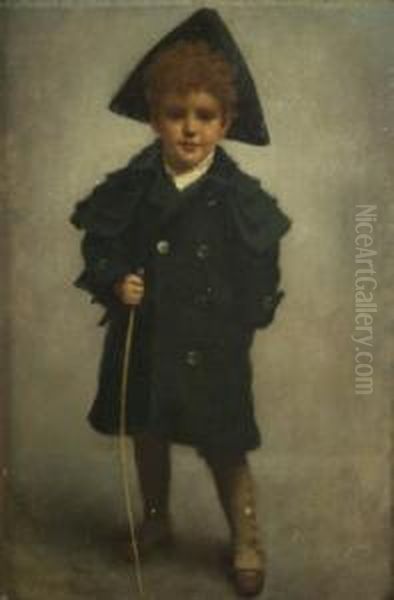 Boy With A Cane - view 1