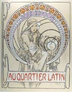 Au Quartier Latin, 65 by Alphonse Maria Mucha